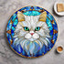 Cat Persian Glass Suncatcher Worktop Saver